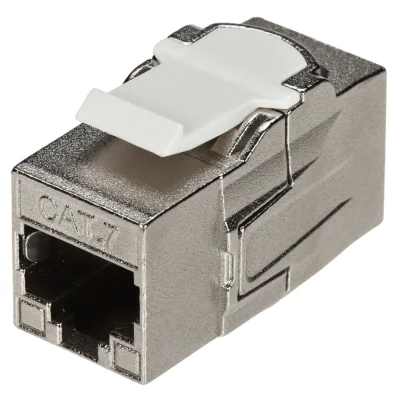 Modul Keystone cuplă RJ45 mamă - RJ45 mamă BASE LINK FX-RJ45-G/RJ45-G/7, argintiu