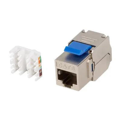 Modul Keystone Lanberg RJ45 Cat.6 FTP, instalare fără scule, suportă PoE+