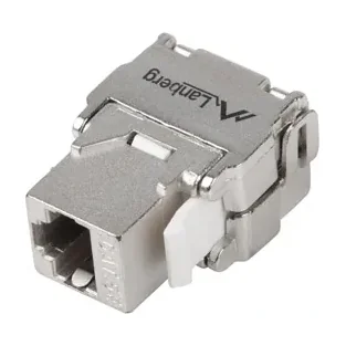 Modul Keystone Lanberg RJ45-LSA Cat.5e FTP 180°, fără scule, suportă PoE/PoE+/UPoE