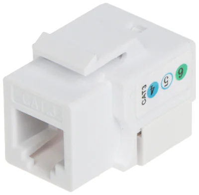 Modul Keystone RJ11, RJ12 mamă FX-RJ11/12, alb