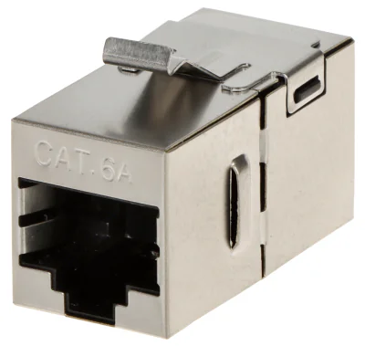 Modul Keystone RJ45 ecranat DELTA NETWORK FX-RJ45-6A-08, argintiu