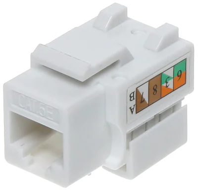 Modul Keystone RJ45 mamă DELTA NETWORK FX-RJ45-54, alb