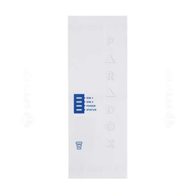 Modul Paradox PCS 265 LTE + BATTERY; Compatibilitate: EVO, MG, SP; Raportare a datelor către dispecerat Paradox IPR512 sau IPRS7, Conectare automată 3G/2G dacă 4G nu este disponibil; Acumulator li-ion inclus, care permite transmiterea datelor când se