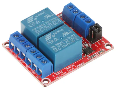 Modul releu DELTA MULTIMEDIA PK-552, 2 ieșiri releu, 12 V DC