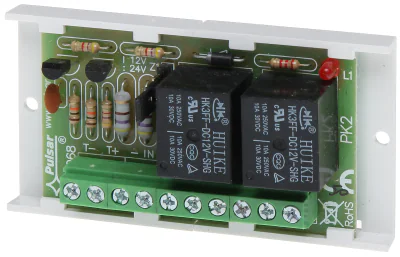 Modul releu PULSAR AWZ-508, 2 ieșiri releu, 10-15 V DC