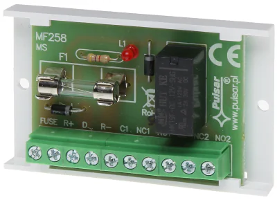 Modul releu PULSAR AWZ-511, 2 ieșiri releu, 10-14 V DC