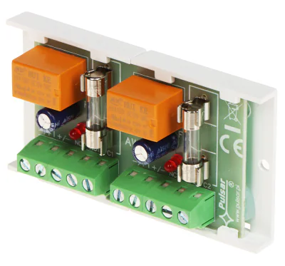Modul releu PULSAR AWZ-512, 2 ieșiri releu, 10-16 V AC/DC