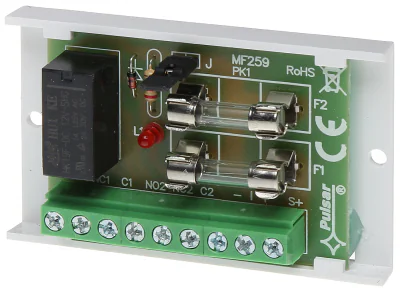 Modul releu PULSAR AWZ-513, 2 ieșiri releu, 10-14 V DC