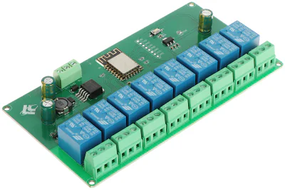Modul releu Wi-Fi DELTA NETWORK ESP12-8R-D8, IEEE 802.11 b/g/n
