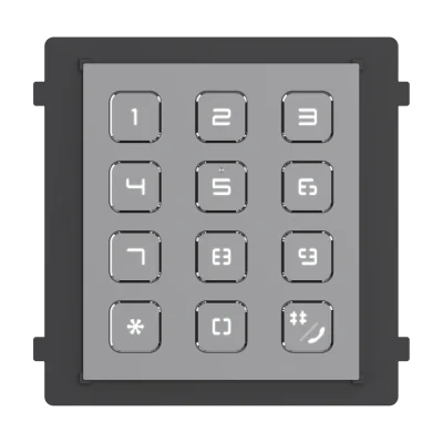 Modul tastatură pentru post exterior modular seria KD8 Pro HIKVISION DS-KD-KP, montaj aparent sau îngropat