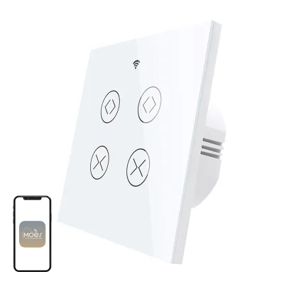 MOES WRS-EUC2-WH-MS Comutator inteligent pentru obloane rulante
