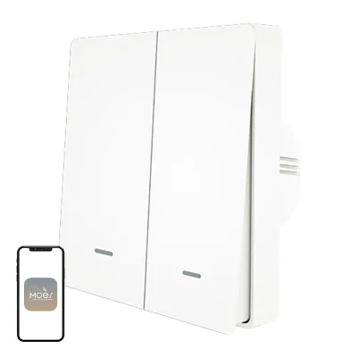 MOES ZS-B-EU2 Comutator de lumină ZigBee cu 2 canale
