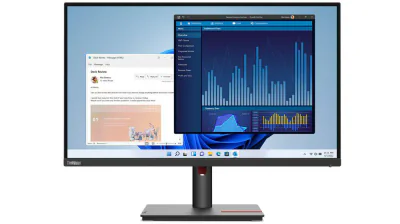 Lenovo ThinkVision T27p-30, 68.6 cm (27"), 3840 x 2160 pixels, 4K Ultra HD, LED, 6 ms, Black