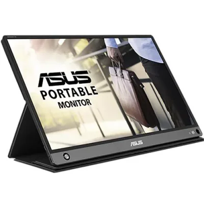 Monitor 15.6" ASUS MB16AHP, ZenScreen GO, Portable Monitor, IPS, 16:9 ,FHD 1920*1080, non-glare, 5 ms, 178/178, 250 cd/m2, 700:1, Flicker free,Low BlueLight, boxe 2*1W, USB Type-C, micro HDMI, cabluri USB/ HDMIincluse, ZenScreen pen, culoare argintiu