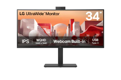 Monitor LG 34" 34BA85QE-B.AEU, Curvature: 3800R, Diagonal (inch): 34, Diagonal (cm): 86.7, Aspect ratio: 21:9, Panel: IPS, Resolution: 3440x1440, Refresh Rate: 60Hz, Response time GtG: 5ms, Brightness (max): 300 cd/m², Contrast (static) : 1000:1, Vie