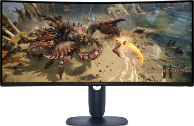 Monitor Alienware 34" AW3425DWM Gaming, 86.43 cm, Maximum preset resolution: DisplayPort: 3440 x 1440 at 180 Hz (DSC enabled and visually lossless), HDMI port: 3440 x 1440 at 180 Hz , Screen type: Active matrix-TFT LCD, Panel type: Vertical Alignment