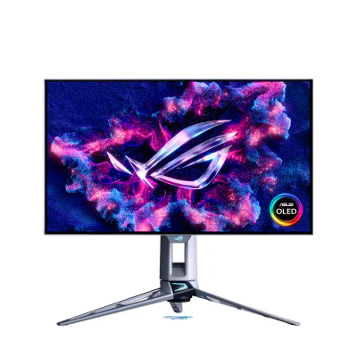Monitor Asus 26.5" PG27AQWP-W, Diagonal (inch): 26.5, Diagonal (cm): 67, Aspect ratio: 16:9, Panel: WOLED, Resolution: 2560x1440, Refresh Rate: 540Hz, Response time GtG: 0.02ms, Brightness (max): 1500 cd/m², Contrast (static) : 1.5M:1, Viewing angle: