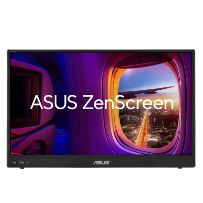 Monitor Asus Portabil ZenScreen MB16AHVE, 15.6", IPS, FullHD, 1920 x 1080, USB Type-C, mini-HDMI, 16:9, Auto Rotation, Negru 90LM0385-B01N71 "MB16AHVE"