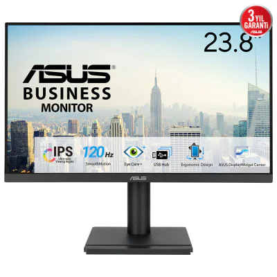 Monitor ASUS VA249QGS, 23,8 inch, Full HD 1920 x 1080, IPS, 120 Hz, 1 ms