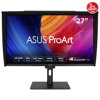 Monitor Consumer ASUS PA27UCGE, 27", 3840 x 2160 pixeli, Black, 2 ani Garantie