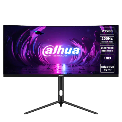 Monitor Dahua 30" DHI-LM30-E330CA, Diagonal (inch): 30, Diagonal (cm): 76, Aspect ratio: 21:9, Panel: VA, Resolution: 2560x1080, Refresh Rate: 200Hz, Response time MPRT: 1ms, Brightness (max): 250 cd/m², Contrast (static) : 3000:1, Viewing angle: 178