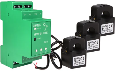 Monitor de energie electrică trifazat ZAMEL MEW-01/LITE, SUPLA