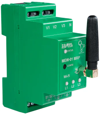 Monitor de energie electrică trifazat ZAMEL MEW-01/MRP, SUPLA