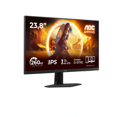 Monitor Gaming AOC 24G4ZRE, 23,8 inch, Full HD 1920 x 1080, Fast IPS, 260 Hz, 1 ms