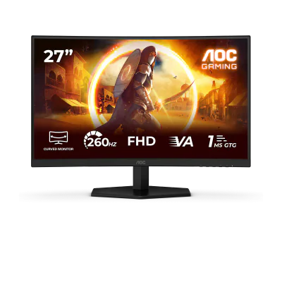 Monitor Gaming AOC C27G42ZE, 27", 1920 x 1080 pixeli, Black, Red, 3 ani Garantie
