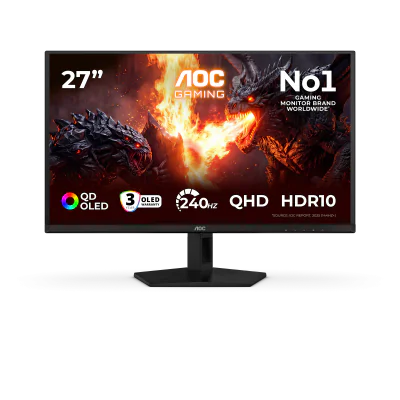 Monitor Gaming AOC Q27G41ZDF, 27", 2560 x 1440 pixeli, Black, 3 ani Garantie