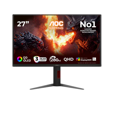 Monitor Gaming AOC Q27G4ZD, 26.5", 2560 x 1440 pixeli, Black, 3 ani Garantie