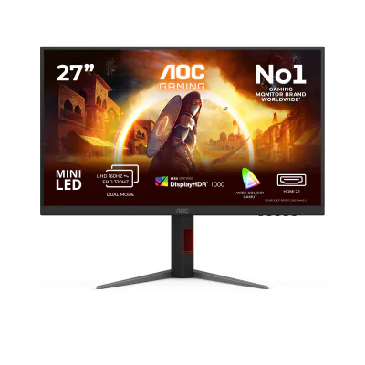 Monitor Gaming AOC U27G4XM, 27 inch, 4K Ultra HD 3840 x 2160, Fast IPS, 160 Hz, 1 ms