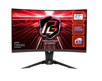 Monitor Gaming Asrock PG27Q15R2A, diagonala: 27", Aspect: 16:9, anti-glare, Rezolutie: 2560 x 1440, Refresh rate: 165Hz, Luminozitate: 550 cd/m2, Contrast: 4000:1, unghi vizualizare: 178°(H) / 178°(V), culori: 16.7M, Timp raspuns: 1ms, Flicker free, 