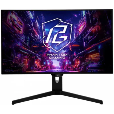Monitor Gaming Asrock PGO27QFS PHANTOM GAMING, diagonala: 27", Aspect: 16:9, anti-glare, Rezolutie: 2560 x 1440, Refresh rate: 240Hz, Luminozitate: 400 cd/m2, Contrast: 1,500,000:1, unghi vizualizare: 178°(H) / 178°(V), culori: 1.07B, Timp raspuns: 0