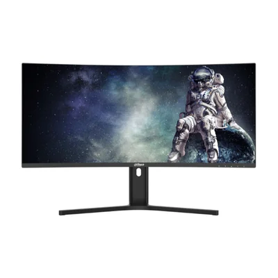 Monitor Gaming DAHUA LM34-E330CA, 34 inch, curbat, 21:9, UltraWide Quad HD, VA, 200 Hz, 1 ms, Black