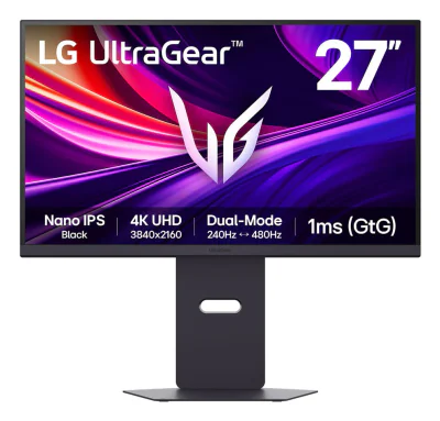 Monitor Gaming LG 27G850A-B.AEU, 27 inch, 4K Ultra HD 3840 x 2160, Nano IPS, 240 Hz, 1 ms