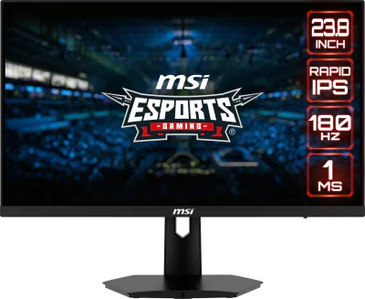 Monitor Gaming MSI G244F E2, 23,8 inch, Full HD 1920 x 1080, IPS, 180 Hz, 1 ms