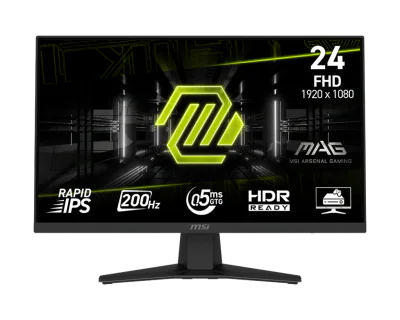 Monitor Gaming MSI MAG 244F, 23,6 inch, Full HD 1920 x 1080, Rapid IPS, 200 Hz, 0,5 ms