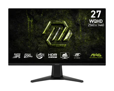 Monitor Gaming MSI MAG 275QF E20, 27 inch, Wide Quad HD 2560 x 1440, Rapid IPS, 200 Hz, 0,5 ms