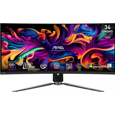 Monitor Gaming MSI MAG 321UPX QD-OLED, 31,5 inch, 4K Ultra HD 3840 x 2160, 240 Hz, 1 ms