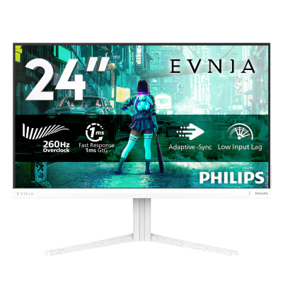 Monitor Gaming Philips Evnia 3000 24" 24M2N3201P/00, 1920 x 1080 pixeli, White, 3 ani Garantie