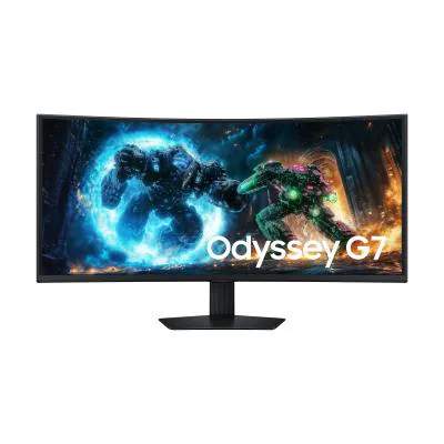 Monitor Gaming SAMSUNG G75F, 40 inch, curbat, 21:9, WUHD 5120 x 2160, VA, 180 Hz, 1 ms