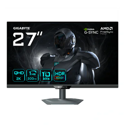 Monitor gaming GIGABYTE G27Q2. Diagonala ecranului: 68,6 cm (27"), Rezoluția ecranului: 2560 x 1440 pixeli, Tip HD: Quad HD, Tehnologie ecran: LED, Timp de răspuns: 1 ms, Raport de aspect nativ: 16:9, Unghi de vizualizare orizontal: 178°, Unghi de vi