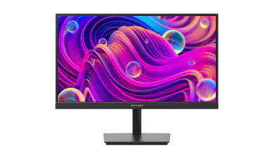 Monitor Hikvision DS-D5022F2-1V2S, 21.5 inch FHD IPS 100Hz, 8 bit LVDS FHD (1920 × 1080) display, backlight: E-LED, luminozitate: 250 cd/m², interfata: HDMI SI VGA, alimentare: DC 12V, 2.0A, dimensiuni: cu baza: 493.26 (W) mm × 393.45 (H) mm × 185.74