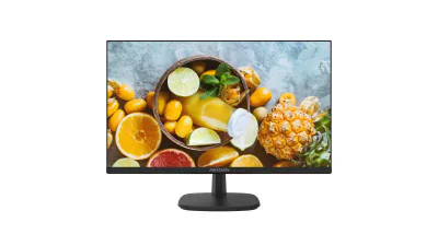 Monitor Hikvision DS-D5227U3-1P0 27" 4K,  E-LED Backlight, rezolutie:3840×2160, timp de rapsuns: 14 ms(typ)（G to G）OD 5ms, luminozitate: 350 cd/m², contrast: 1200 : 1, interfate: HDMI 2.0 x 2, DP 1.4 x 1, culoare neagra, VESA: 100 mm × 100 mm, dimens