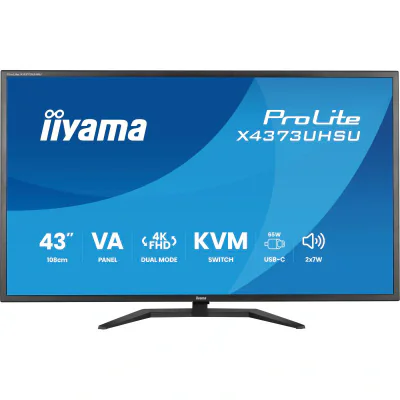 Monitor IIYAMA X4373UHSU-B2, TFT, 3 ms