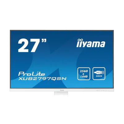 Monitor IIYAMA XUB2797QSN-W2, 27 inch, Quad HD 2560 x 1440, IPS, 100 Hz, 1 ms