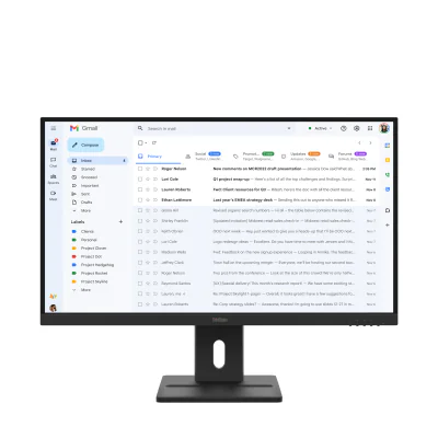 Monitor WLED IPS Lenovo ThinkVision E27-40, 27 inch, 1920 x 1080, 100 Hz, 4 ms, 99% sRGB, HDMI, DisplayPort, VGA, Raven Black