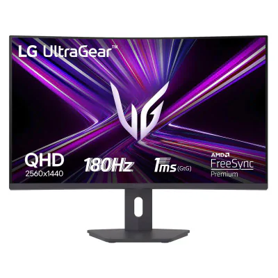 Monitor LG 31.5" 32G600A-B.AEUQ, Curvature: 1000R, Diagonal (inch): 31.5, Diagonal (cm): 80, Aspect ratio: 16:9, Panel: VA, Resolution: 2560x1440, Refresh Rate: 180Hz, Response time GtG: 1ms, Brightness (max): 300 cd/m², Contrast (static) : 3000:1, V