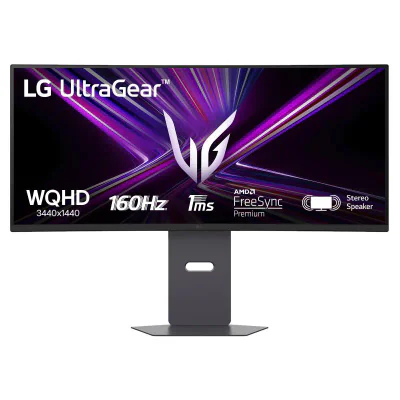 Monitor LG 34" 34G600A-B.AEU, Curvature: 1800R, Diagonal (inch): 34, Diagonal (cm): 86, Aspect ratio: 21:9, Panel: WQHD, Resolution: 3440x1440, Refresh Rate: 160Hz, Response time MPRT: 1ms, Brightness (max): 300 cd/m², Contrast (static) : 4000:1, Vie